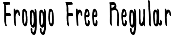 Froggo Free Regular font - FroggoFree.ttf