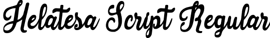 Helatesa Script Regular font - Helatesa-Script.ttf