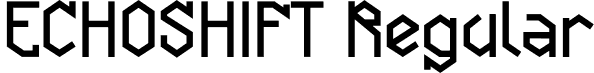 ECHOSHIFT Regular font - ECHOSHIFT.otf