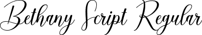 Bethany Script Regular font - Bethany ttf.ttf