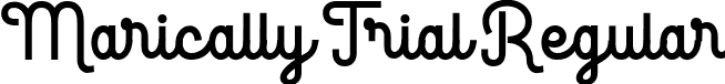 Marically Trial Regular font - MaricallyTrialRegular-1jGZj.ttf