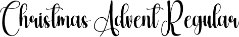 Christmas Advent Regular font - Christmas-Advent.otf