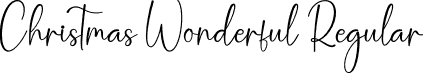 Christmas Wonderful Regular font - Christmas-Wonderful.otf