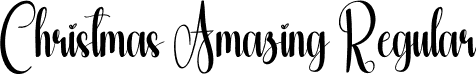 Christmas Amazing Regular font - Christmas-Amazing.otf