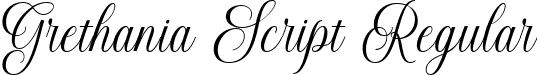 Grethania Script Regular font - Grethania Script Reguler.ttf