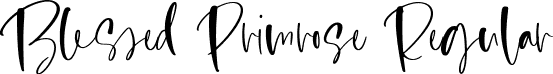 Blessed Primrose Regular font - Blessed-Primrose.otf