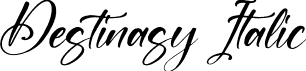 Destinasy Italic font - Destinasy-Italic.otf