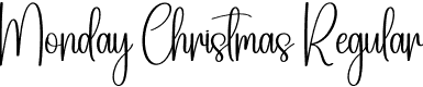 Monday Christmas Regular font - Monday-Christmas.otf