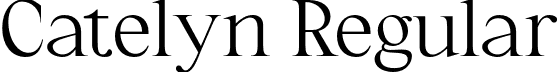 Catelyn Regular font - catelyn-regular.otf