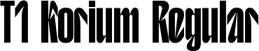 T1 Korium Regular font - T1KoriumVF.ttf