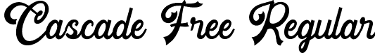 Cascade Free Regular font - Cascade-Free.otf