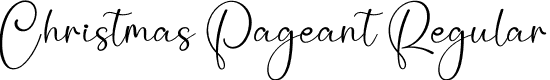 Christmas Pageant Regular font - Christmas-Pageant.otf