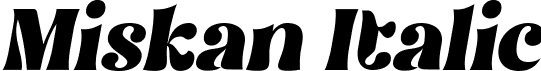 Miskan Italic font - Miskan Oblique.ttf