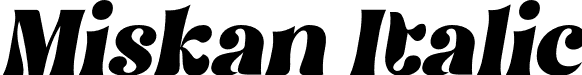 Miskan Italic font - Miskan Oblique.otf
