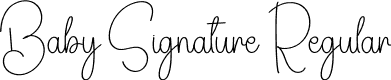 Baby Signature Regular font - Baby-Signature.otf