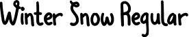 Winter Snow Regular font - Winter Snow.ttf