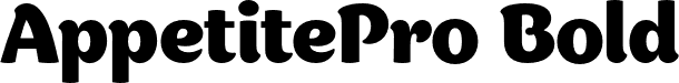 AppetitePro Bold font - AppetitePro-Bold.otf