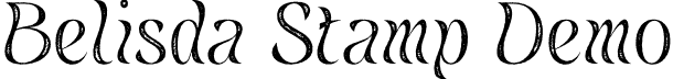 Belisda Stamp Demo font - BelisdaStamp-Regular.otf