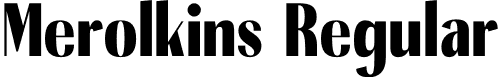 Merolkins Regular font - Merolkins.otf