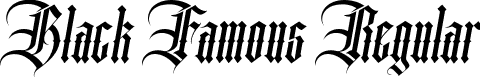 Black Famous Regular font - blackfamousregular-yqepv.ttf