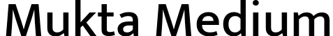 Mukta Medium font - Mukta-Medium.ttf