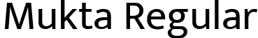 Mukta Regular font - Mukta-Regular.ttf