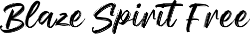 Blaze Spirit Free font - blaze-spirit-free.ttf