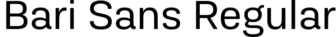 Bari Sans Regular font - BariSans-Regular.otf