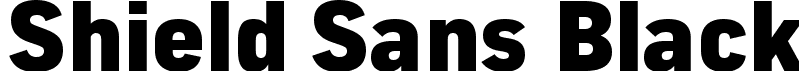Shield Sans Black font - ShieldSans-Black.ttf