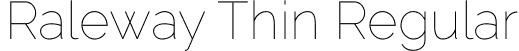 Raleway Thin Regular font - Raleway-Thin.ttf