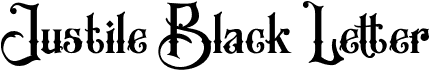 Justile Black Letter font - Justile.otf