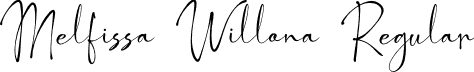Melfissa Willona Regular font - Melfissa-Willona-Demo.otf