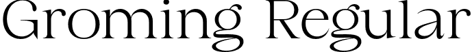 Groming Regular font - groming-personal-use-only.otf