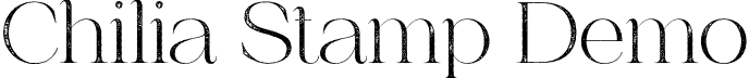 Chilia Stamp Demo font - ChiliaStamp-Regular.otf