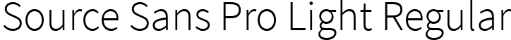Source Sans Pro Light Regular font - SourceSansPro-Light.ttf