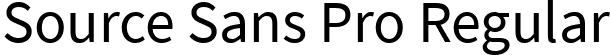 Source Sans Pro Regular font - SourceSansPro-Regular.ttf
