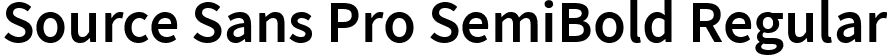 Source Sans Pro SemiBold Regular font - SourceSansPro-SemiBold.ttf