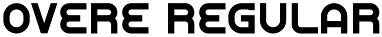 Overe Regular font - Overe.otf