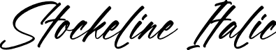 Stockeline Italic font - Stockeline-Italic.otf