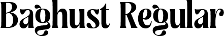 Baghust Regular font - Baghust.otf