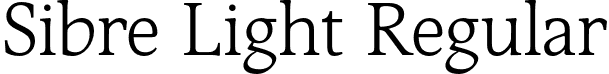 Sibre Light Regular font - Sibre-Light.otf