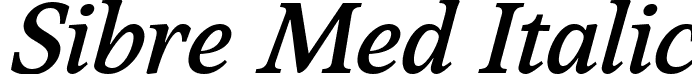 Sibre Med Italic font - Sibre-MediumItalic.ttf