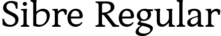 Sibre Regular font - Sibre-Regular.ttf