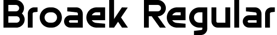 Broaek Regular font - BroaekRegular-JRqxa.ttf