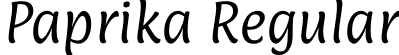 Paprika Regular font - Paprika-Regular.ttf