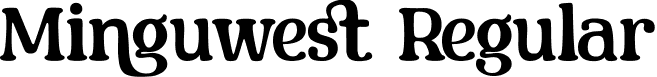 Minguwest Regular font - minguwest-ml6g2.ttf