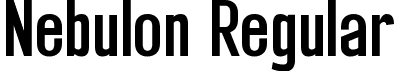 Nebulon Regular font - Nebulon.ttf