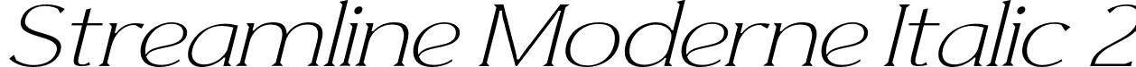 Streamline Moderne Italic 2 font - Streamline Moderne Italic 2.otf