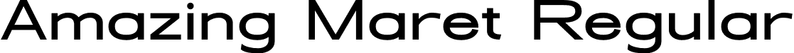 Amazing Maret Regular font - AmazingMaret.otf