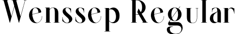 Wenssep Regular font - Wenssep.otf